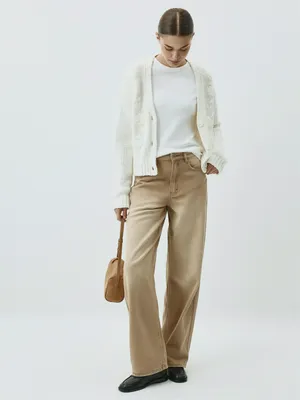 Брюки джинсовые SELA, бежевый, арт. 42311