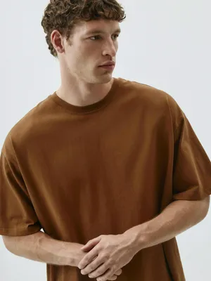 Футболка SELA MAX OVERSIZE FIT, коричневый, арт. 42352