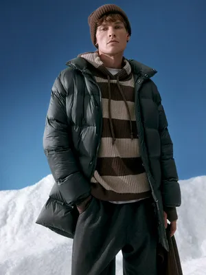 Вязаное худи SELA в полоску, разноцветный, арт. 42365