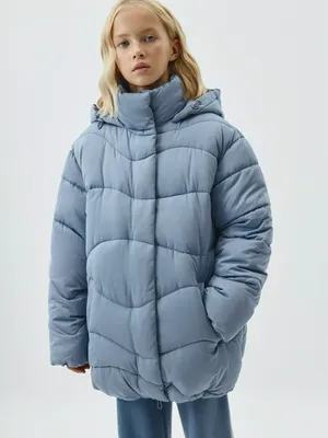 Куртка дутая Sela для девочек, голубой, арт. 42373