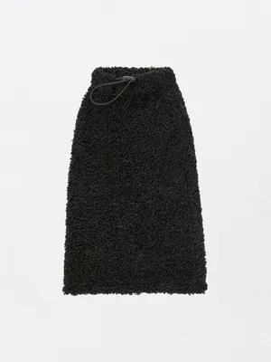 Гетры Sela из искусственного меха для девочек, черный, арт. 42380