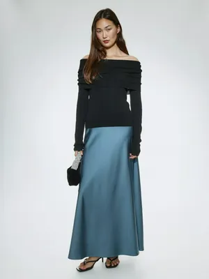 Юбка макси Sela, синий, арт. 42383