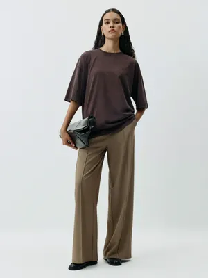 Костюмные брюки Sela, бежевый, арт. 42392