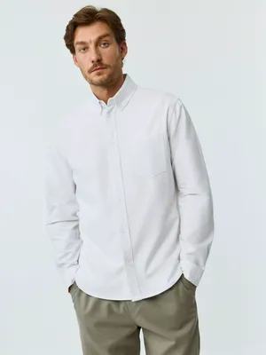 Рубашка Sela свободного кроя, белый, арт. 42422