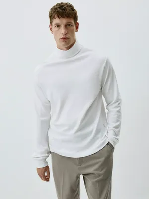 Водолазка SELA Базовая SLIM FIT, белый, арт. 42435