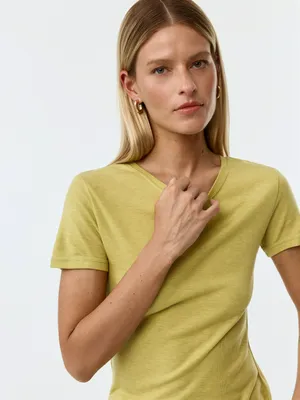 Футболка Sela Базовая, зеленый, арт. 42438