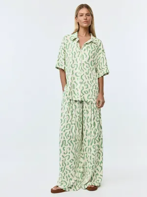 Брюки SELA свободные с принтом, разноцветный, арт. 42449