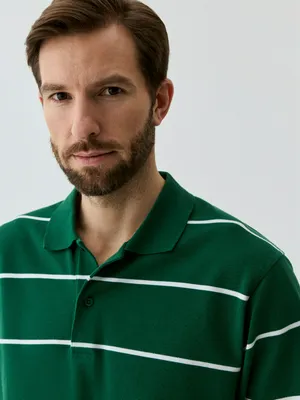 Поло SELA REGULAR FIT в полоску, разноцветный, арт. 42511