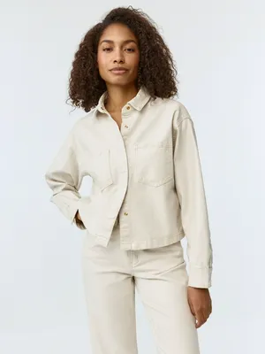 Джинсовая рубашка Sela, бежевый, арт. 42536