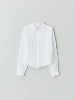 Блузка SELA для девочек, белый, арт. 42548