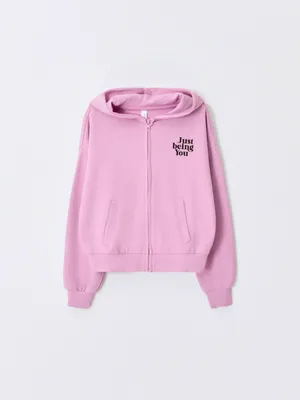 Толстовка Sela оверсайз с принтом, розовый, арт. 42552