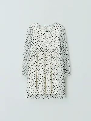 Нарядное платье SELA для девочек, белый, арт. 42570