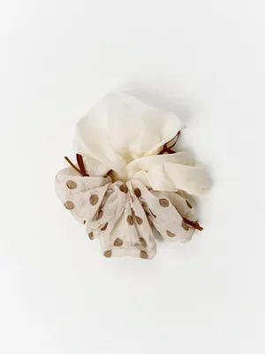 Текстильная резинка для волос с бантиками, арт. 4270