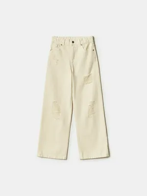 Свободные джинсы SELA, бежевый, арт. 42803