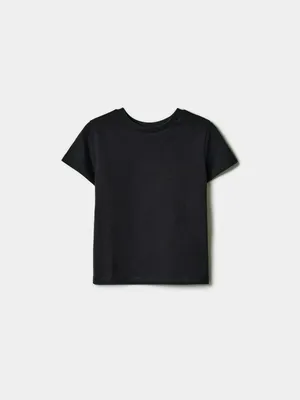 Футболка Sela детская базовая, черный, арт. 42821