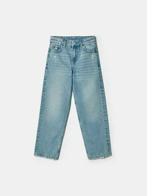 Джинсы SELA Свободные, голубой, арт. 42836