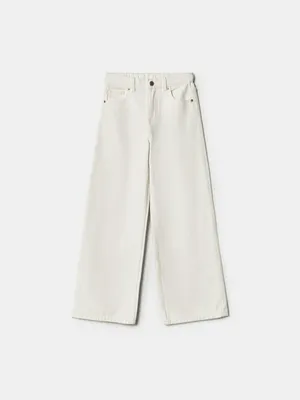 Джинсы SELA белые для девочек, белый, арт. 42869