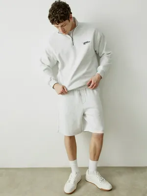 Трикотажные прямые шорты SELA, серый, арт. 42897