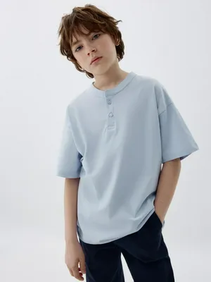 Футболка с воротником-стойкой для мальчиков, арт. 4290