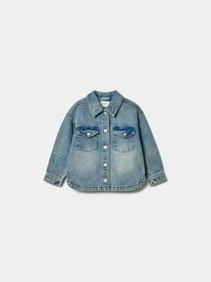 Джинсовая куртка-рубашка SELA, голубой, арт. 42961