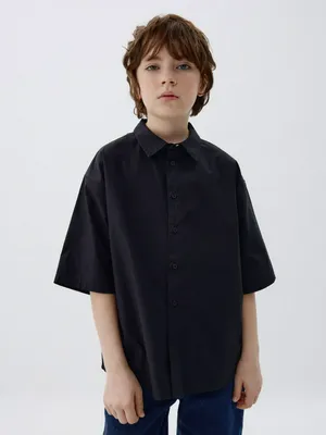 Рубашка оверсайз с коротким рукавом для мальчиков, арт. 4299