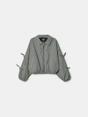 Ветровка Sela в клетку с бантиками, разноцветный, арт. 43009