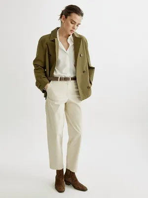 Брюки чиносы Sela, бежевый, арт. 43022