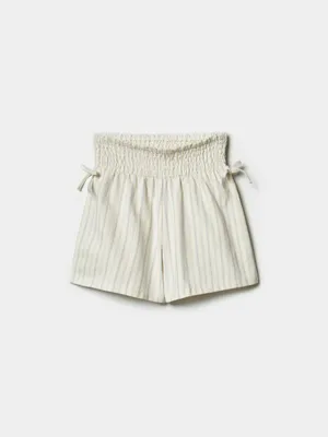 Шорты SELA из хлопка в полоску для девочек, разноцветный, арт. 43034