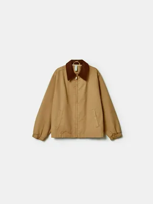 Куртка SELA с вельветовым воротником, бежевый, арт. 43060