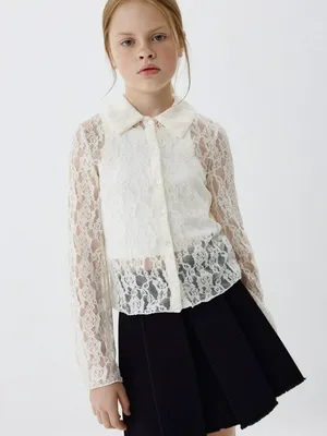 Школьная блузка из кружева для девочек, арт. 4310
