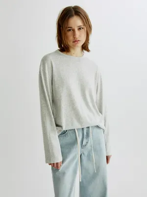 Лонгслив оверсайз Sela, серый, арт. 43209