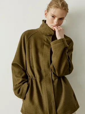 Полупальто-парка Sela, хаки, арт. 43213