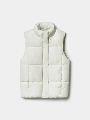 Жилет Sela стеганый для девочек, белый, арт. 43323