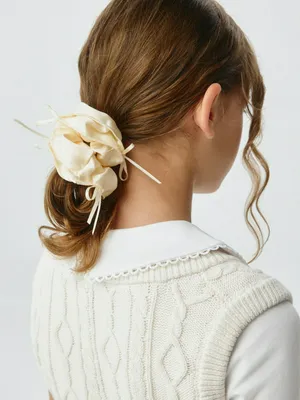 Нарядная текстильная резинка для волос для девочек, арт. 4336