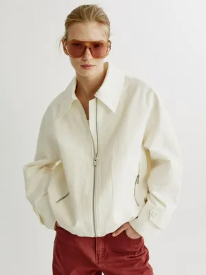 Куртка Sela из твила с отложным воротником, белый, арт. 43361