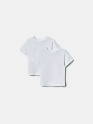 Набор детских базовых футболок SELA, белый, арт. 43367