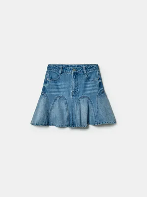 Юбка джинсовая SELA для девочек, голубой, арт. 43450