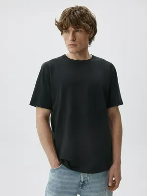 Футболка SELA PETER REGULAR FIT базовая, черный, арт. 43463