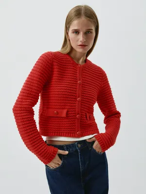 Кардиган Sela, красный, арт. 43490