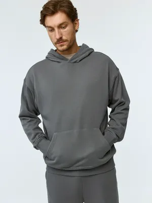 Худи SELA Regular Fit, серый, арт. 43502