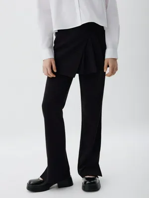 Брюки с декоративной юбкой для девочек, арт. 4364