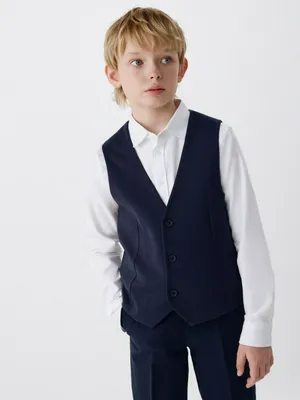 Трикотажный костюмный жилет для мальчиков, арт. 4369