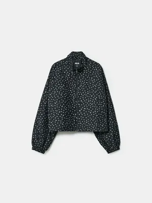 Укороченная куртка SELA с принтом для девочек, синий, арт. 43708