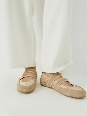 Балетки SELA Комбинированные, бежевый, арт. 43710