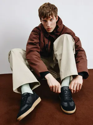 Кеды из натуральной кожи, черный, арт. 4374