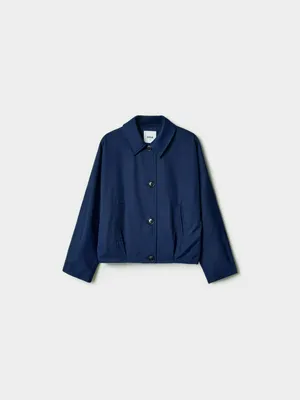 Куртка Sela укороченная из смесового хлопка, синий, арт. 43751