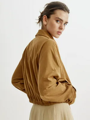 Куртка SELA из искусственной замши, бежевый, арт. 43769