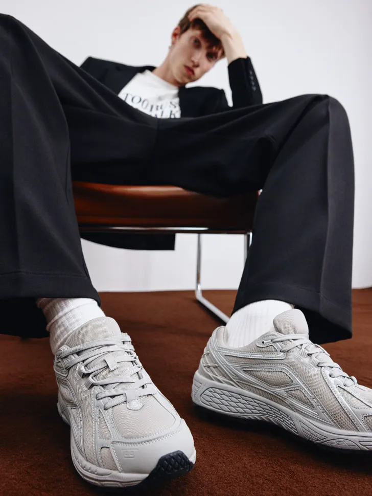 Комбинированные кроссовки, серый, арт. 4377