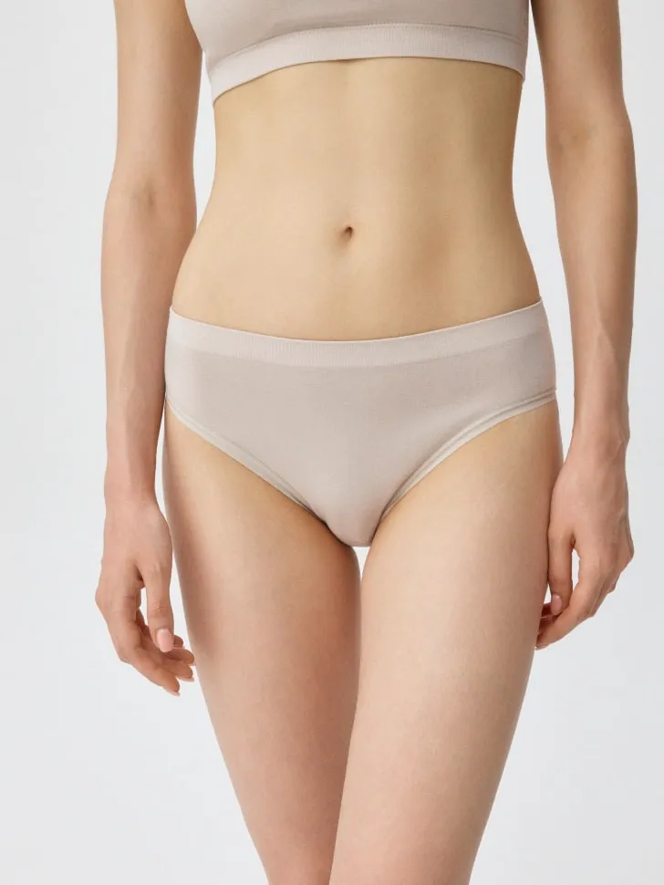 Базовые трусы-слипы, бежевый, арт. 4380