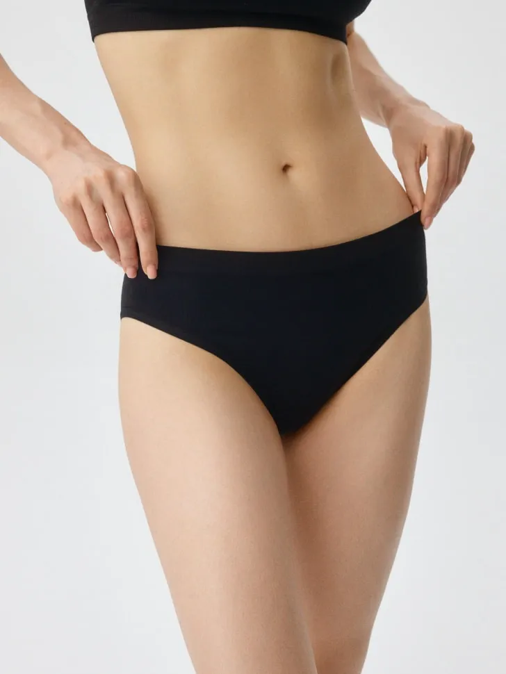 Базовые трусы-слипы, черный, арт. 4382